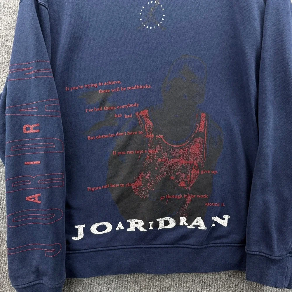 Men's Jordan‎ Essentials Flight Club Graphic Size XL Fleece Crewneck Sweatshirt